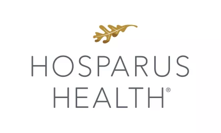 Hosparus Health logo with a gold leaf above the text.