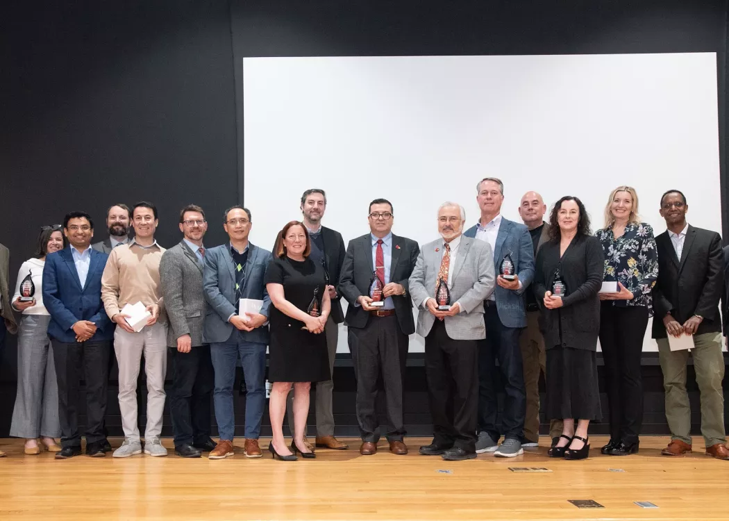 Group of people on a stage