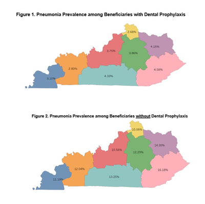 Pneumonia Prevalence among Beneficiaries with Dental Prophylaxis and without