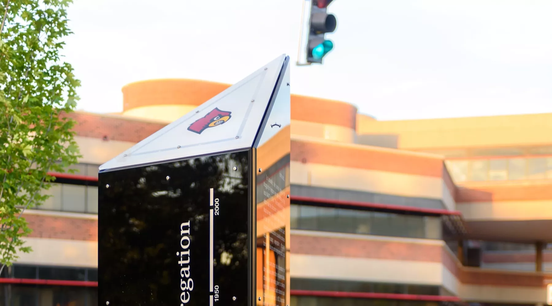 Close-up of a Freedom Park marker