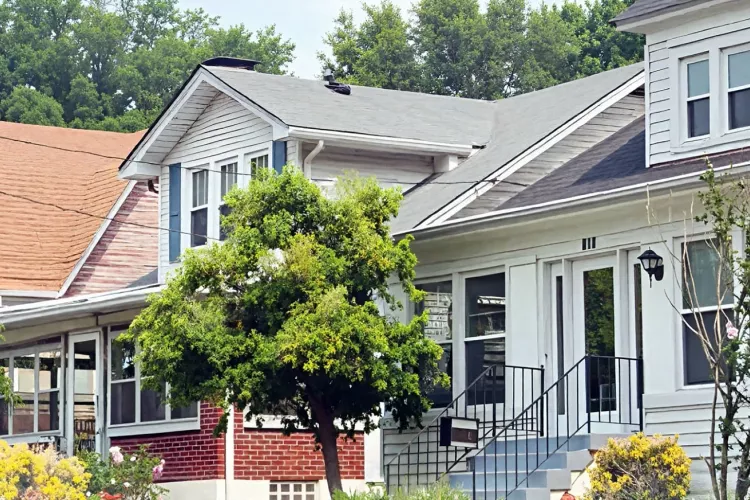 Row of houses in Louisville