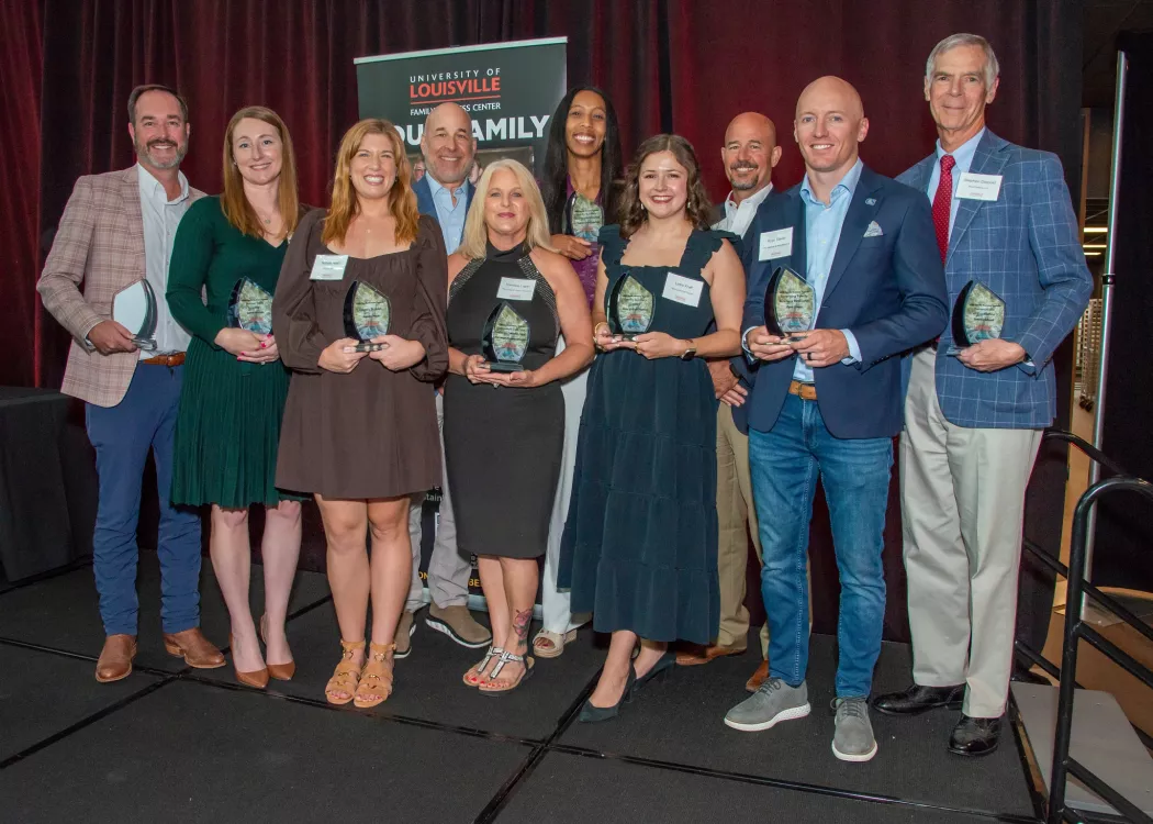 All award winners pictured on stage