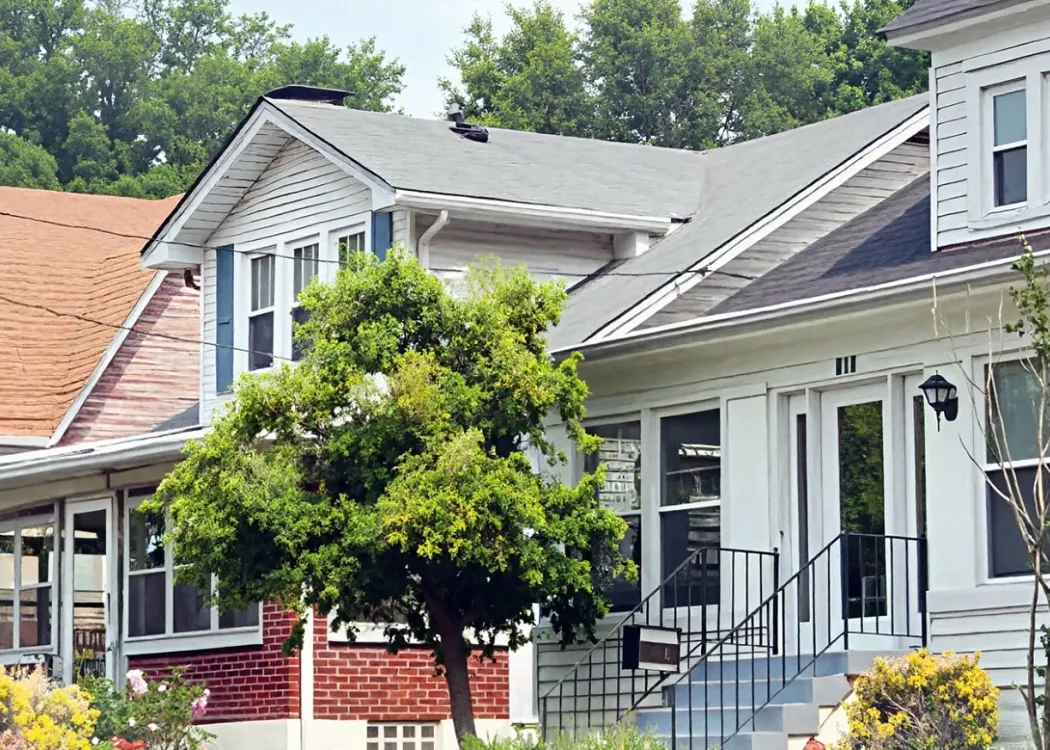 Row of houses in Louisville